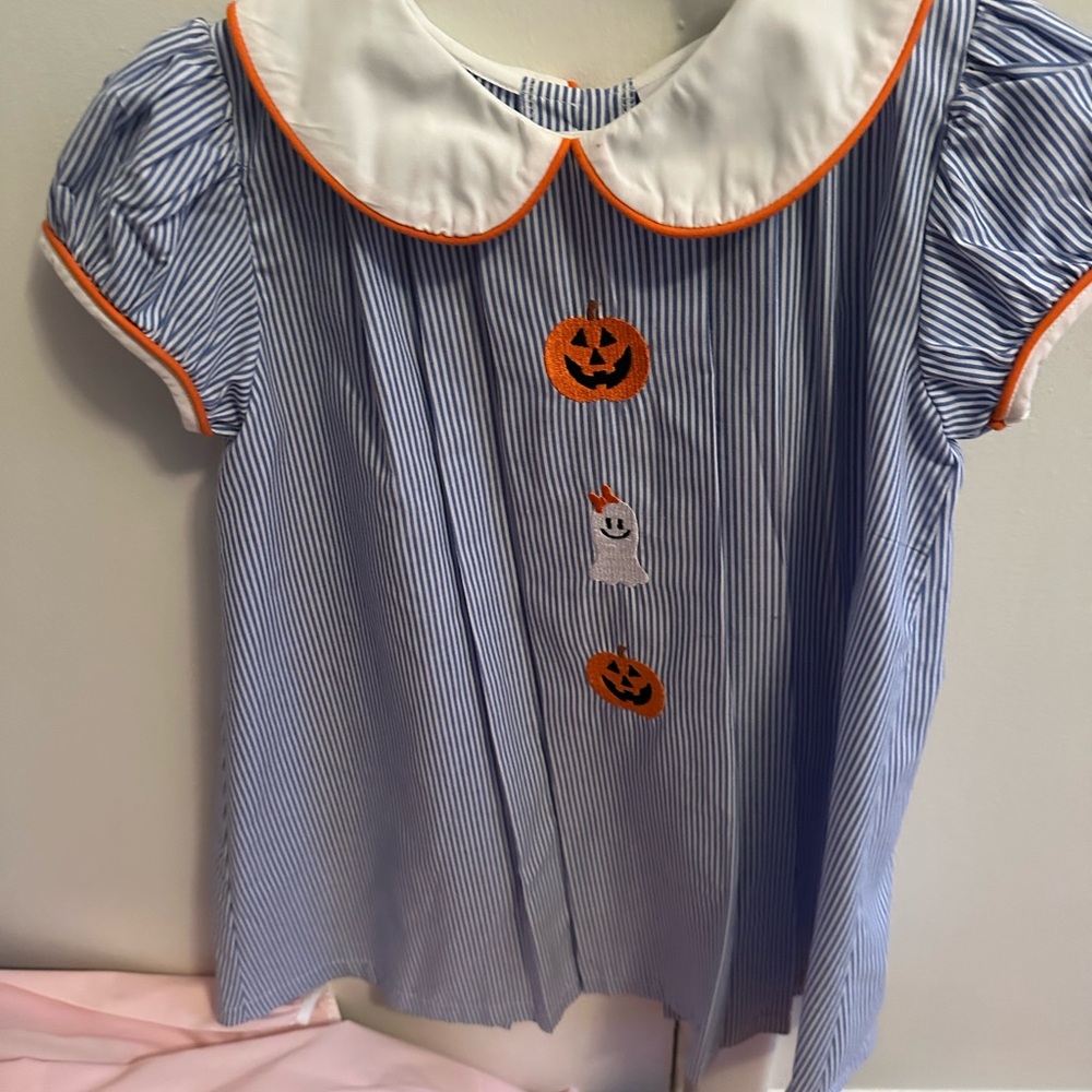 Blue and White Striped Kids Halloween Costume